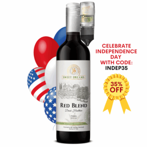 Red Blend Non-Alcoholic Wine W/ 50MG liquid THC (CASE OF 6)