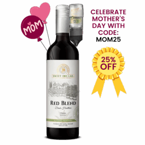 Red Blend Non-Alcoholic Wine W/ 50MG liquid THC (CASE OF 6)