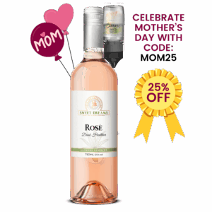 Rose’ Non-Alcoholic Wine W/ 50MG Liquid THC (CASE OF 6)